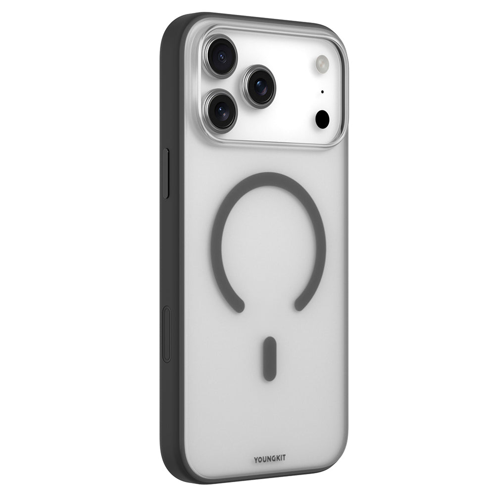 iPhone 17 Pro Max Uyumlu Kılıf M-safe Şarj Özellikli Youngkit Clear Serisi Kapak Şeffaf