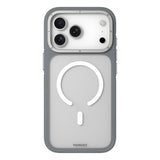 iPhone 17 Pro Max Uyumlu Kılıf M-safe Şarj Özellikli Youngkit Rock Sand Serisi Kapak Gri