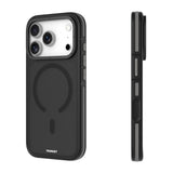 iPhone 17 Pro Max Uyumlu Kılıf M-safe Şarj Özellikli Youngkit Rock Sand Serisi Kapak Siyah