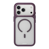 iPhone 17 Pro Max Uyumlu Kılıf M-safe Şarj Özellikli Youngkit Rock Sand Serisi Kapak Bordo - Bordo