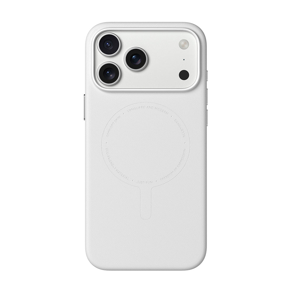 iPhone 17 Pro Max Uyumlu Kılıf M-Safe Şarj Özellikli Youngkit Vela Serisi Kapak - Beyaz