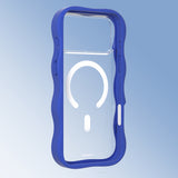 iPhone 17 Pro Max Uyumlu Kılıf M-safe Şarj Özellikli Youngkit Wave Clear Serisi Kapak Lacivert