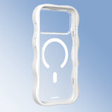 iPhone 17 Pro Max Uyumlu Kılıf M-safe Şarj Özellikli Youngkit Wave Matte Serisi Kapak Beyaz