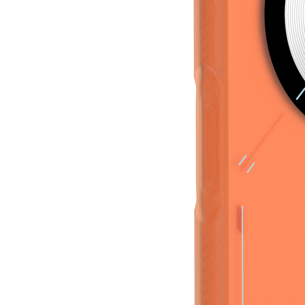 iPhone 18 Pro Uyumlu Kılıf M-safe Şarj Özellikli Disk Desenli Youngkit Disc Battle Kapak Turuncu