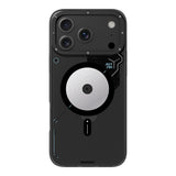 iPhone 18 Pro Uyumlu Kılıf M-safe Şarj Özellikli Disk Desenli Youngkit Disc Battle Kapak Siyah