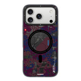 iPhone 18 Pro Uyumlu Kılıf M-Safe Şarj Özellikli Youngkit Camouflage Sykell Serisi Kapak - Bordo
