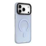 iPhone 18 Pro Uyumlu Kılıf M-safe Şarj Özellikli Youngkit Hidden Sand Serisi Kapak - Mavi