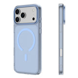 iPhone 18 Pro Uyumlu Kılıf M-safe Şarj Özellikli Youngkit High Definition Serisi Kapak - Mavi