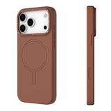 iPhone 18 Pro Uyumlu Kılıf M-Safe Şarj Özellikli Youngkit Morandi Serisi Kapak - Kahverengi