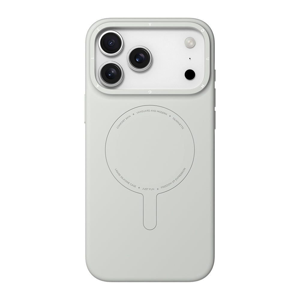 iPhone 18 Pro Uyumlu Kılıf M-Safe Şarj Özellikli Youngkit Morandi Serisi Kapak - Gri