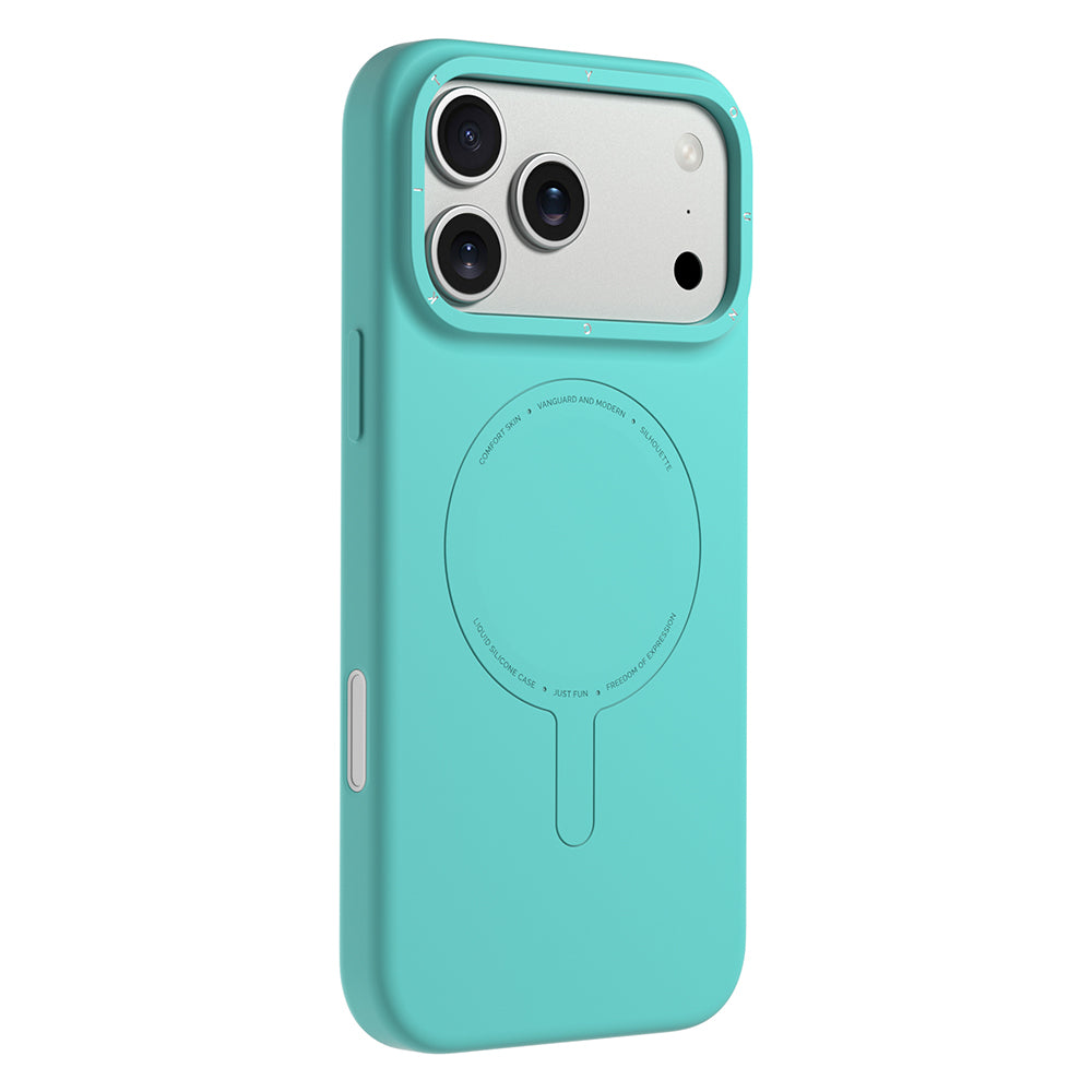 iPhone 18 Pro Uyumlu Kılıf M-Safe Şarj Özellikli Youngkit Morandi Serisi Kapak - Mavi