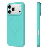 iPhone 18 Pro Uyumlu Kılıf M-Safe Şarj Özellikli Youngkit Morandi Serisi Kapak - Mavi