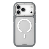 iPhone 18 Pro Uyumlu Kılıf M-safe Şarj Özellikli Youngkit Rock Sand Serisi Kapak Gri