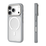 iPhone 18 Pro Uyumlu Kılıf M-safe Şarj Özellikli Youngkit Rock Sand Serisi Kapak Gri