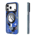 iPhone 18 Pro Uyumlu Kılıf M-safe Şarj Özellikli Youngkit Starship Serisi Kapak - Mavi