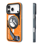 iPhone 18 Pro Uyumlu Kılıf M-safe Şarj Özellikli Youngkit Starship Serisi Kapak - Turuncu