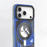 iPhone 18 Pro Uyumlu Kılıf M-safe Şarj Özellikli Youngkit Starship Serisi Kapak - Mavi