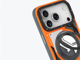 iPhone 18 Pro Uyumlu Kılıf M-safe Şarj Özellikli Youngkit Starship Serisi Kapak - Turuncu