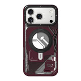 iPhone 18 Pro Uyumlu Kılıf M-safe Şarj Özellikli Youngkit Starship Serisi Kapak - Bordo