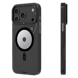iPhone 18 Pro Max Uyumlu Kılıf M-safe Şarj Özellikli Disk Desenli Youngkit Disc Battle Kapak Siyah