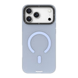 iPhone 18 Pro Max Uyumlu Kılıf M-safe Şarj Özellikli Youngkit Hidden Sand Serisi Kapak - Mavi