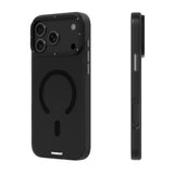 iPhone 18 Pro Max Uyumlu Kılıf M-safe Şarj Özellikli Youngkit Hidden Sand Serisi Kapak - Siyah
