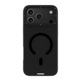iPhone 18 Pro Max Uyumlu Kılıf M-safe Şarj Özellikli Youngkit Hidden Sand Serisi Kapak - Siyah