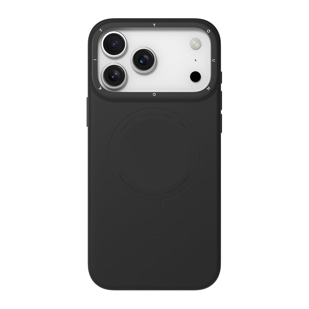 iPhone 18 Pro Max Uyumlu Kılıf M-Safe Şarj Özellikli Youngkit Morandi Serisi Kapak - Siyah