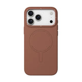 iPhone 18 Pro Max Uyumlu Kılıf M-Safe Şarj Özellikli Youngkit Morandi Serisi Kapak - Kahverengi