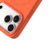 iPhone 18 Pro Max Uyumlu Kılıf M-Safe Şarj Özellikli Youngkit Morandi Serisi Kapak - Turuncu