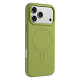 iPhone 18 Pro Max Uyumlu Kılıf M-Safe Şarj Özellikli Youngkit Morandi Serisi Kapak - Yeşil