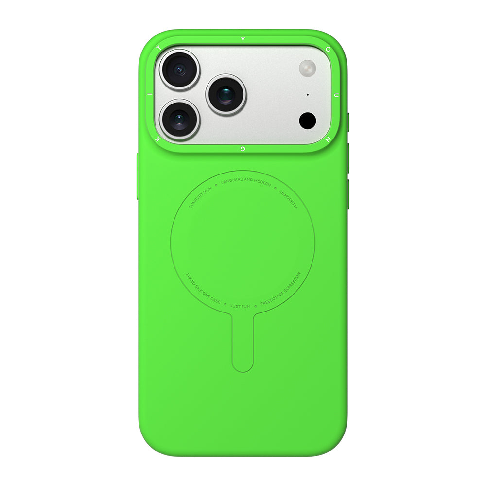 iPhone 18 Pro Max Uyumlu Kılıf M-Safe Şarj Özellikli Youngkit Morandi Serisi Kapak - Fıstık Yeşili