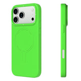 iPhone 18 Pro Max Uyumlu Kılıf M-Safe Şarj Özellikli Youngkit Morandi Serisi Kapak - Fıstık Yeşili