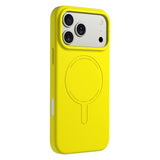iPhone 18 Pro Max Uyumlu Kılıf M-Safe Şarj Özellikli Youngkit Morandi Serisi Kapak - Sarı