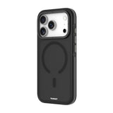 iPhone 18 Pro Max Uyumlu Kılıf M-safe Şarj Özellikli Youngkit Rock Sand Serisi Kapak Siyah
