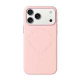 iPhone 18 Pro Max Uyumlu Kılıf M-Safe Şarj Özellikli Youngkit Vela Serisi Kapak - Pembe
