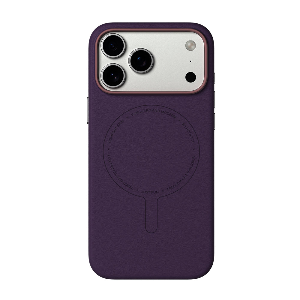 iPhone 18 Pro Max Uyumlu Kılıf M-Safe Şarj Özellikli Youngkit Vela Serisi Kapak - Mor