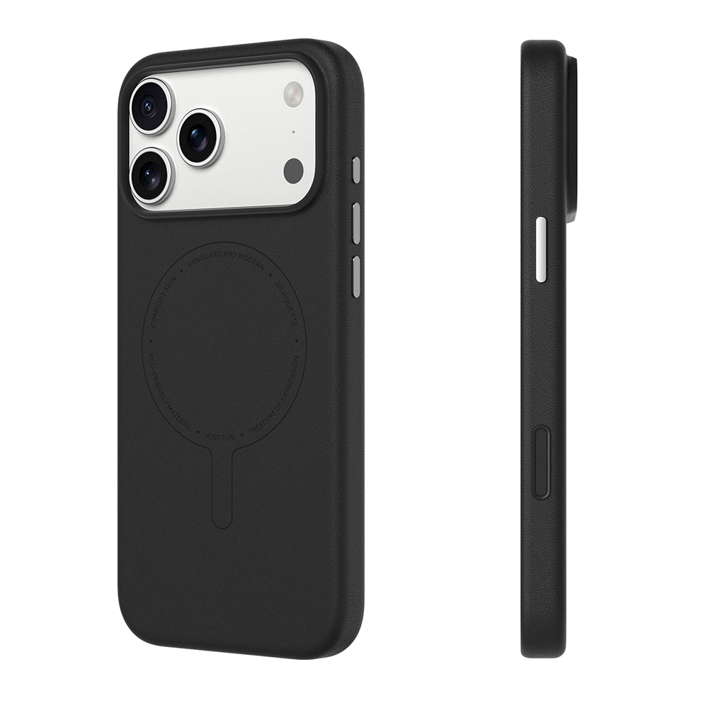 iPhone 18 Pro Max Uyumlu Kılıf M-Safe Şarj Özellikli Youngkit Vela Serisi Kapak - Siyah