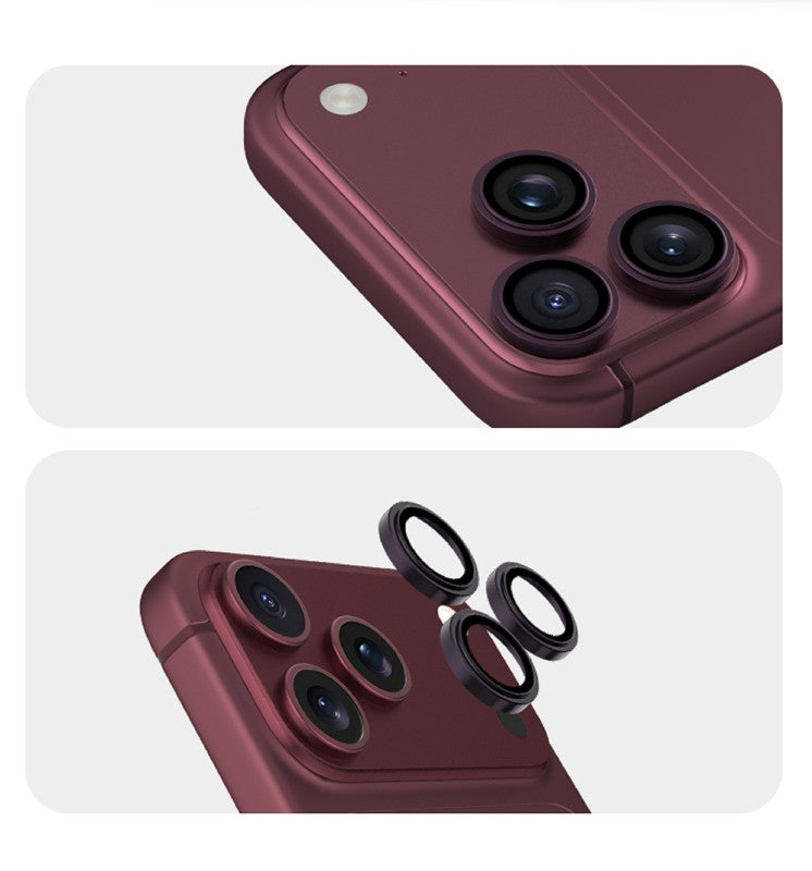 iPhone 18 Pro Youngkit Alloy Original Parlama Önleyici Kamera Lens Koruyucu Aparatlı