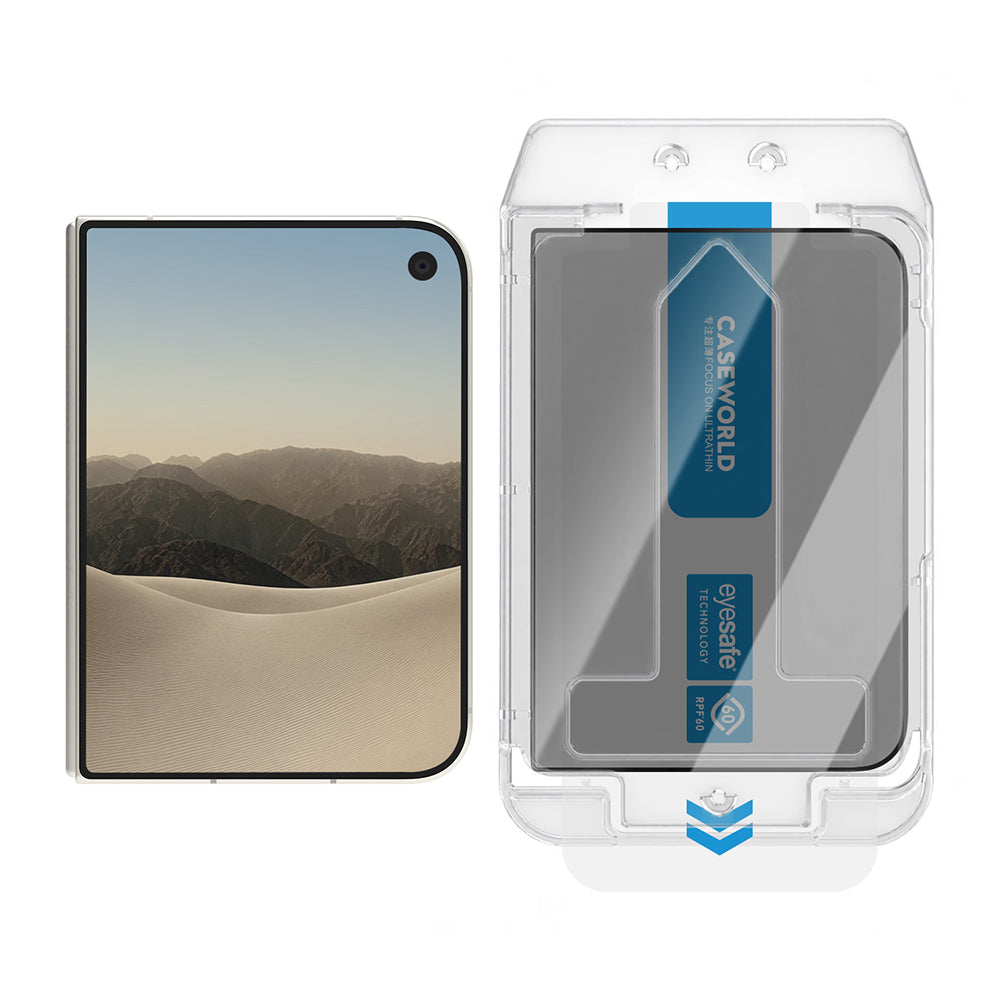 iPhone Duo Applicator Serisi 2.5D Eyesafe Mavi Işık Teknolojili 0.33mm Privacy Ekran Koruyucu Siyah