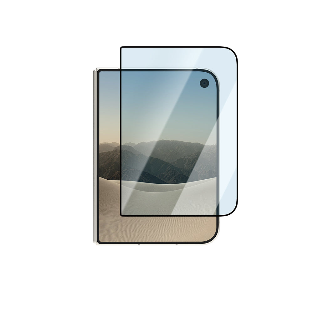 iPhone Duo Applicator Serisi 2.5D Eyesafe Mavi Işık Teknolojili Safir 0.33mm Ekran Koruyucu Şeffaf