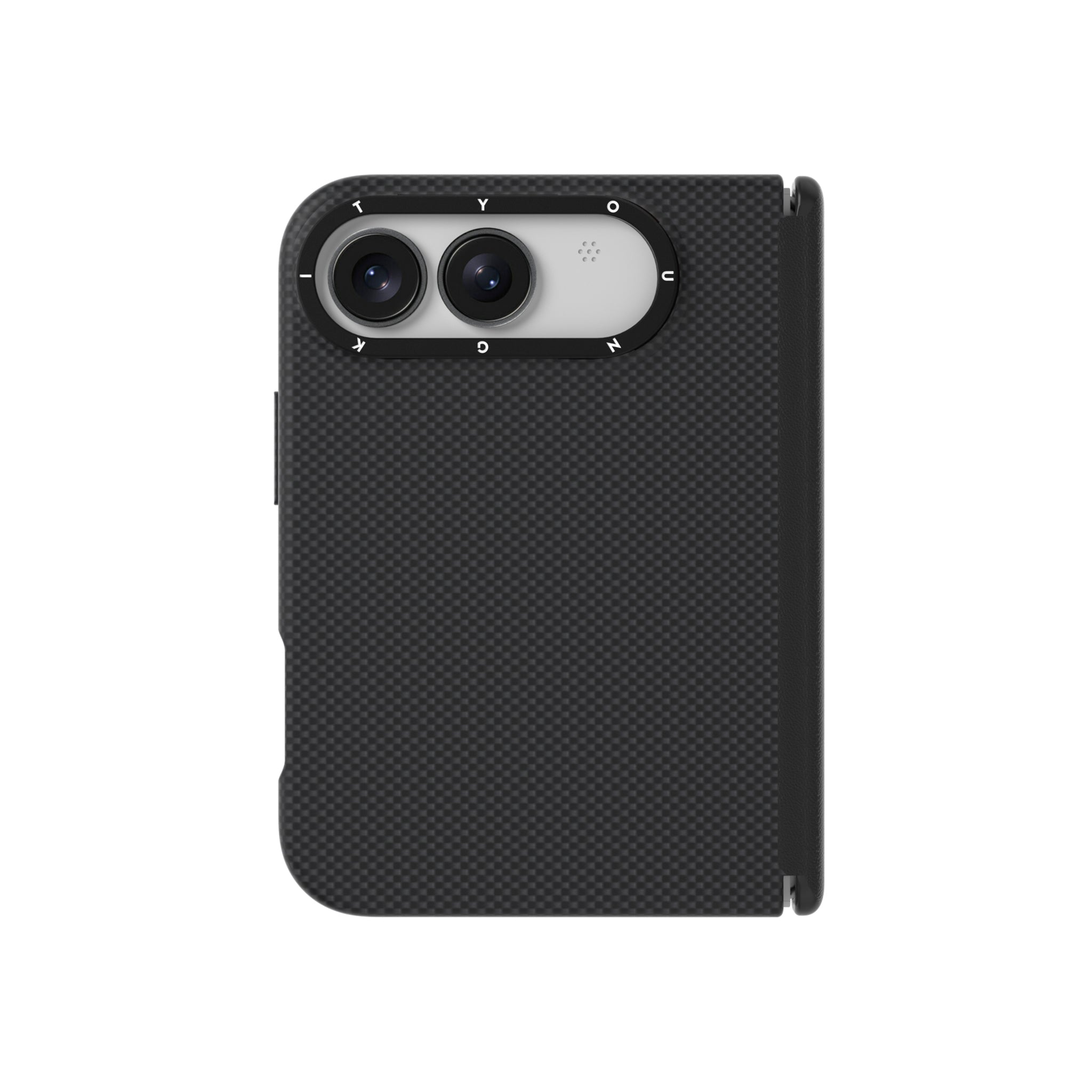 iPhone Duo Kılıf M-safeli Aramid Fiber Youngkit 1500D Extreme Wing Titanyum-Gold Serisi Kapak Siyah