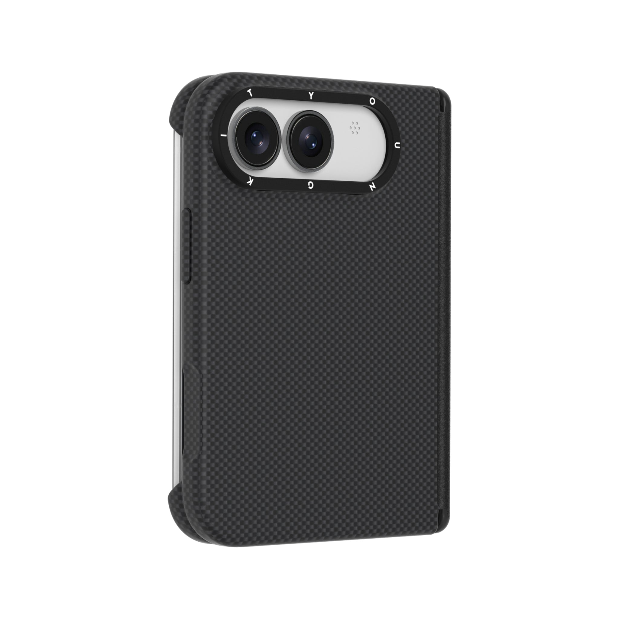 iPhone Duo Kılıf M-safeli Aramid Fiber Youngkit 1500D Extreme Wing Titanyum-Gold Serisi Kapak Siyah