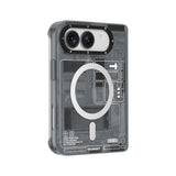 iPhone Duo Uyumlu Kılıf M-safe Özellikli Kamera Denetim Butonlu Youngkit Technology Serisi Kapak Gri