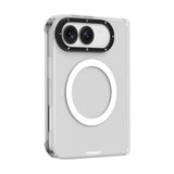 iPhone Duo Uyumlu Kılıf M-safe Şarj Özellikli Youngkit Hidden Sand Serisi Kapak Beyaz