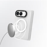 iPhone Duo Uyumlu Kılıf M-safe Şarj Özellikli Youngkit Hidden Sand Serisi Kapak Beyaz