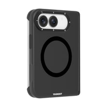 iPhone Duo Uyumlu Kılıf M-safe Şarj Özellikli Youngkit Hidden Sand Serisi Kapak Siyah