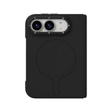iPhone Duo Uyumlu Kılıf M-Safe Şarj Özellikli Youngkit Morandi Serisi Kapak Siyah
