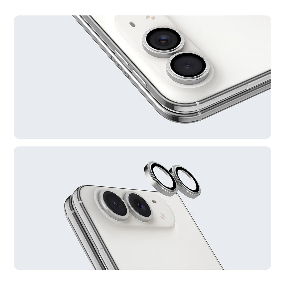 iPhone Duo Youngkit Alloy Original Parlama Önleyici Kamera Lens Koruyucu Aparatlı