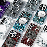 Galaxy S23 Kılıf M-safe Şarj Özellikli YoungKit Technology Serisi Kapak